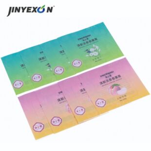 Shenzhen factory PET Heat Shrinkable film color printing fragrance shrink label daily chemical products shrink film
