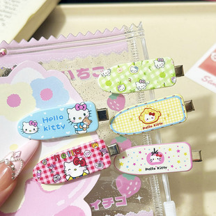 Cute Cartoon Cat Girl Hairpin Broken Hair Sweet Bangs Japanese Style Side Clip Hairpin Simple All-match Sweet Girl