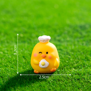 Big fat chicken creative micro landscape high sense mini desktop car small ornaments doll jewelry diy resin accessories