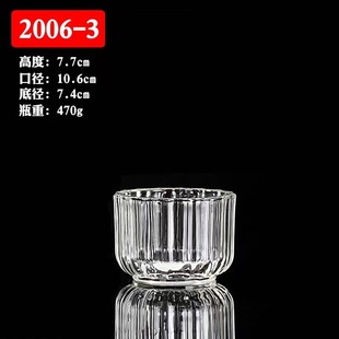 Creative Thickened Glass Candlestick Party Birthday Candlestick Transparent Candle Cup Empty Cup Candlestick Decorative Aromatherapy Ornaments