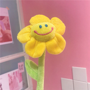 Cross-border South Korea Sun bouquet creative rose curtain flower buckle plush toy Ragdoll wedding throwing gift