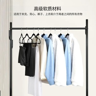 Non-slip Flocking Felt Hanger Rugged Hanger Heavy Hanger Suit Hanger Durable Hanger Save Wardrobe Space