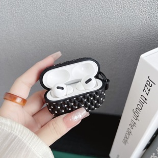 Luxury Sheep Leather Spot Drill for Apple AirPods Pro2/3 Generation Bluetooth Headset Ear Case