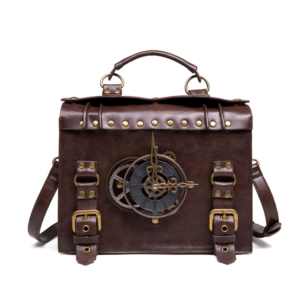 Guangzhou Foreign Trade Women's Bags 2026 New Style Women's Bag European and American Punk Industrial Retro Style Women's Shoulder Crossbody Bag