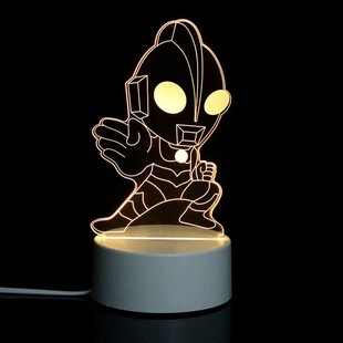 Трансграничный 3D Night Light Акрил Красочный сенсорный пульт дистанционного управления атмосферный светильник оптовая продажа креативный подарок фабрика
