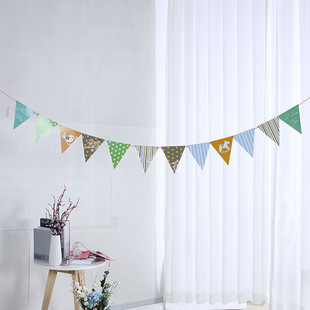 Factory in stock baby birthday party decoration flag pennant flag birthday banner pennant flower