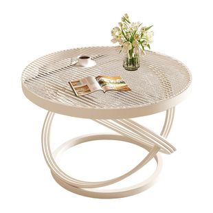 Nordic Style Light Luxury Tempered Glass Small Coffee Table Luxury Simple Household Coffee Table Bedroom Small Living Room Coffee Table Small