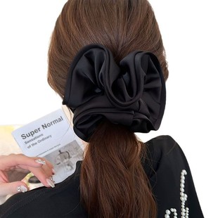 High-grade Satin Large Intestine Hair Band Women's High Stretch and Durable Rubber Band Hair Strap Hair Rope Ball Hair Rope Headwear