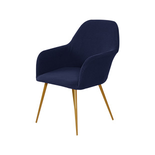 Cross-border pineapple Plaid makeup stool high armrest chair cover arc shaped chair cover elastic dining chair cushion integrated sofa cover