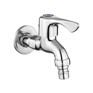 All copper washing machine faucet automatic water stop valve special faucet connector 4 points 6 points one in two out faucet nozzle