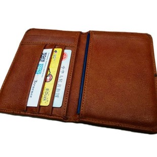 Factory PU Leather ID Card Bag Simple Sense ID Card Holder RFID Passbook Pack ID Card Bag