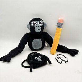 Новые трансграничные Gorilla Tag Official Monke Plush Рюкзак Gorilla игры периметр волос
