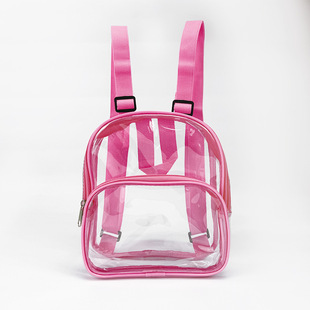 Amazon PVC transparent backpack mini hand-held student schoolbag outdoor stadium visual backpack spot