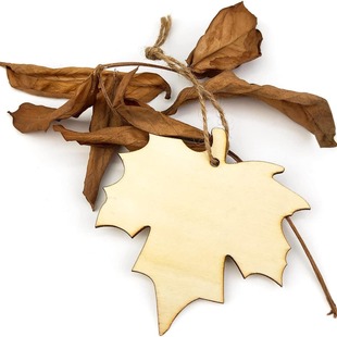 Wooden Maple Leaf Paper Cut Unfinished Wooden Maple Leaf Hanging Decorations DIY Maple Leaf Crafts American Country