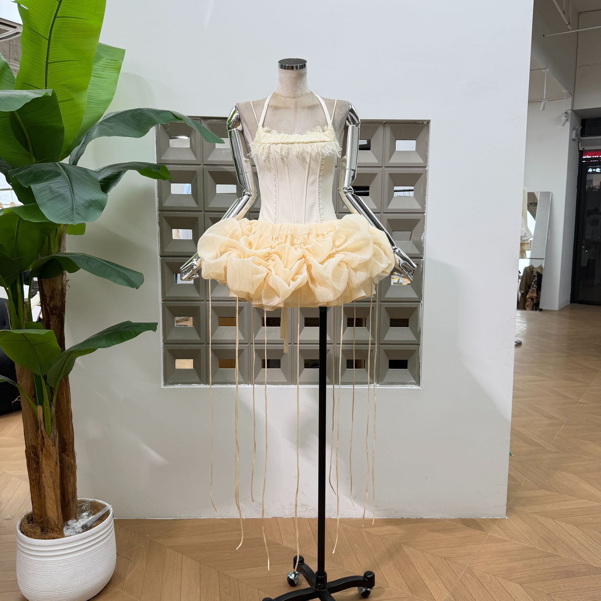 Cartoon Girl DIY Jellyfish Suspender Fishbone Ballet Style Puffy Dress with Shorts 2026 Summer Niche Style