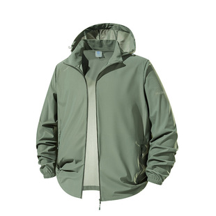 Cross-border wholesale factory direct main push sunscreen men's summer coat thin skin light breathable anti-ultraviolet fishing