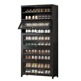 Simple Shoe Rack Dustproof Shoe Cabinet Home Door Storage Artifact Space-saving Shoe Rack with Door 2023 Explosions New Style