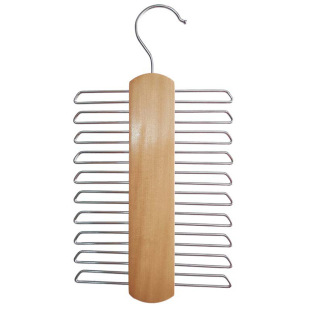 Factory direct supply solid wood tie rack rotating clothing store clothes hanger non-slip seamless wooden hanger wholesale clothes hanger