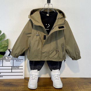 Boys' Autumn and Winter Velvet Outwears, New Styles, Kidsren's Thickeneded Jackets, Fashionable Baby Cotton Outwears