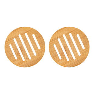Bamboo Insulation Mat, Plate Mat, Bowl Mat, Kitchen Casserole Mat, Household Thickeneded Mat, Dining Table Mat, Tea Coaster, High Temperature Resistance