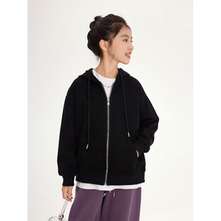 Girls' Hooded Sweater Coat 2025 Spring New Arrival Korean-Style Long-Sleeved Casual Cardigan Loose All-Match Trendy