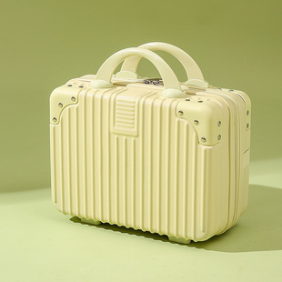 Custom small cosmetic case mini small suitcase 14 inch suitcase storage bag portable travel luggage password box