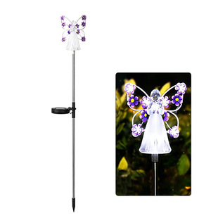 Solar angel garden lamp outdoor waterproof lawn plug lamp LED Villa courtyard decoration landscape lamp