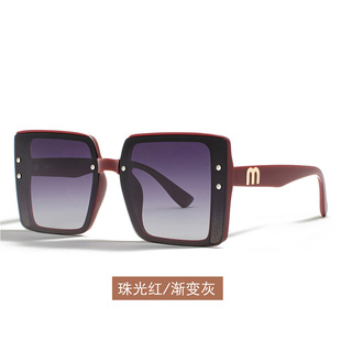 2024 new miu sunglasses women's personalized retro polygonal large frame anti-ultraviolet sunshade sunglasses