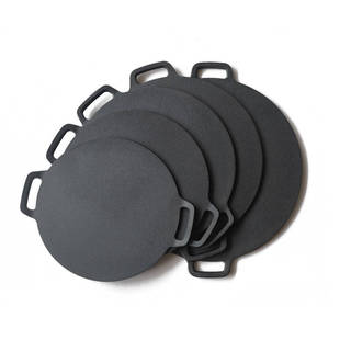 Cast Iron Pancake Pan Flat Bottom Pancake Pan Iron Plate Griddle Gas Stove Household Pancake Fruit Tool Coarse Grain Frying