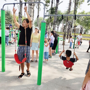 Children's Swing Indoor Household Swing Horizontal Bar Outdoor Swing Toy Garden Hanging Chair Portable EVA Soft Board