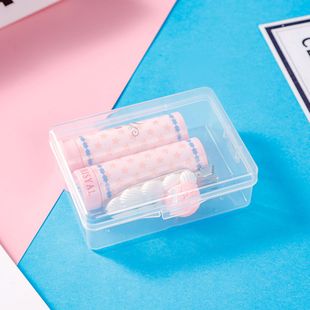 Medium pp transparent plastic box rectangular heightened environmental protection storage box parts transparent packing box with lid