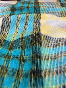 Spot Woolen Large Plaid Coat Clothing/shoes and Hats/luggage Fabric