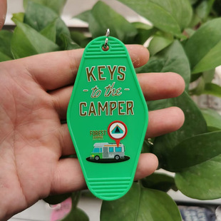 Cross-Border Xiyin Temu Retro American Motel Key Tag Pendant Nameplate Key to the Camper