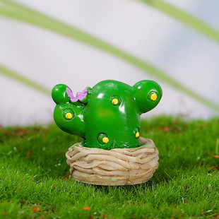 Micro landscape ornaments cactus creative small potted zakka goods more meat small ornaments simulation plant wholesale