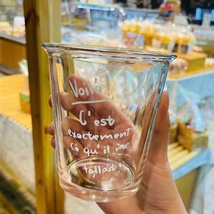 Переверните чашку спот сеть Red Creative ins Wind Glass Cup Японский чай в корейском стиле чашка кофе молочный чай с подарком