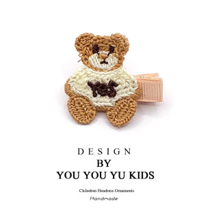 Children's Knitted Hairpins Cute Girls Hairpins Baby Bangs Hairpins Hair Accessories 2024 New Girls Hairpins