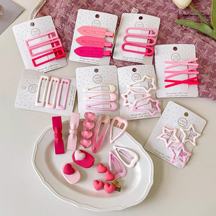 Pink Dopamine Star Hairpin Girls 2025 New Baby Cute Cloud Hairpin Children's Small Clip Headwear