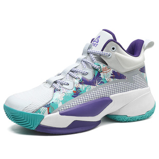 Men's Shoes High-top Practical Basketball Shoes Fashionable National Style Trendy Shoes Cement Floor Women's Casual Shoes for Children