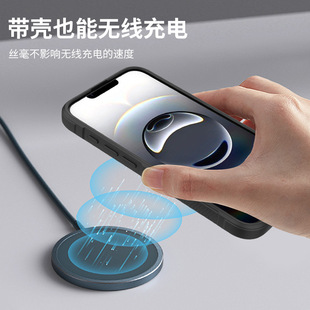 Защитный чехол с защитой от падения для iPhone 15Pro, чехол для мобильного телефона iPhone 14Max, Apple 12/13, однотонный Мягкий чехол из ТПУ