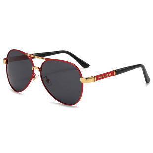 Summer hot-selling photosensitive color-changing sunglasses polarized metal frame sunglasses goggles sunshade driving men's wholesale