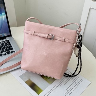 All-match Korean Style Women's Bag Spring Bag Bucket New 2025ins Shoulder Casual Simple Fashion Bag Trend