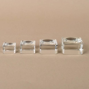 Crystal Ball Base Small Ball Base Tray Square Stand Glass Base Crafts Ornaments