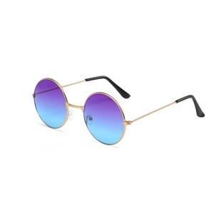 Metal Frame Full Frame Fashion Sunglasses Hippy Sunglasses Adult Children Wear Retro Round Color