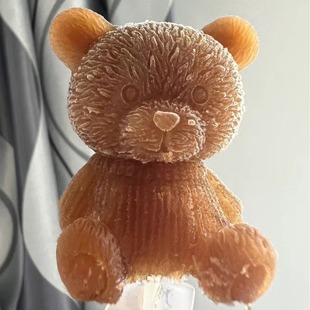 Bear Ice Cube Mold Silicone Ice Tray Household Ice Storage Ice Box with Lid Refrigerator Popular Ice Bear Frozen Ice Cube Artifact
