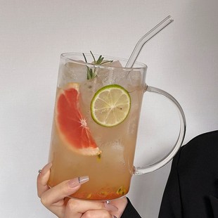 1000ml large capacity fruit tea cup with glass cup restaurant juice cup bubble cup cold drink cup