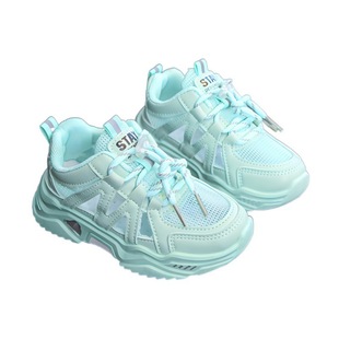 Girls' Sports Sandals 2024 Summer New Hollow Breathable White Shoes Boys Baotou Sandals Children's Net Shoes
