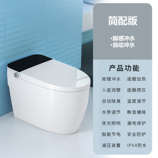 Multi-function induction flush seat heating multi-color optional smart toilet P809
