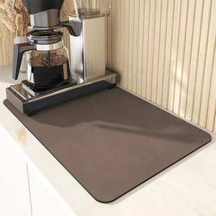 Coffee machine pad kitchen bar protection pad washable heat insulation pad wholesale diatom mud drain pad quick-drying absorbent desktop