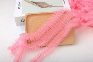 Spot 3cm mesh Fishbone lace children's jewelry headdress headband wreath clothing accessories decorative pleated lace