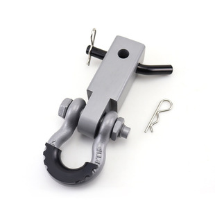 Factory direct supply gray trailer hook multi-specification shackle with gray cross hole trailer arm Wrangler rescue parts